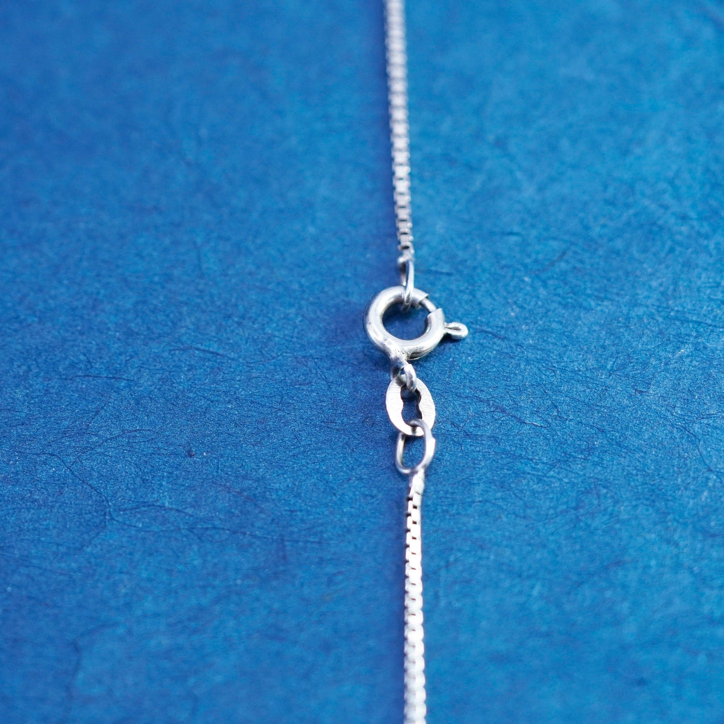 21”, 1mm, vintage Sterling silver necklace, 925 box chain