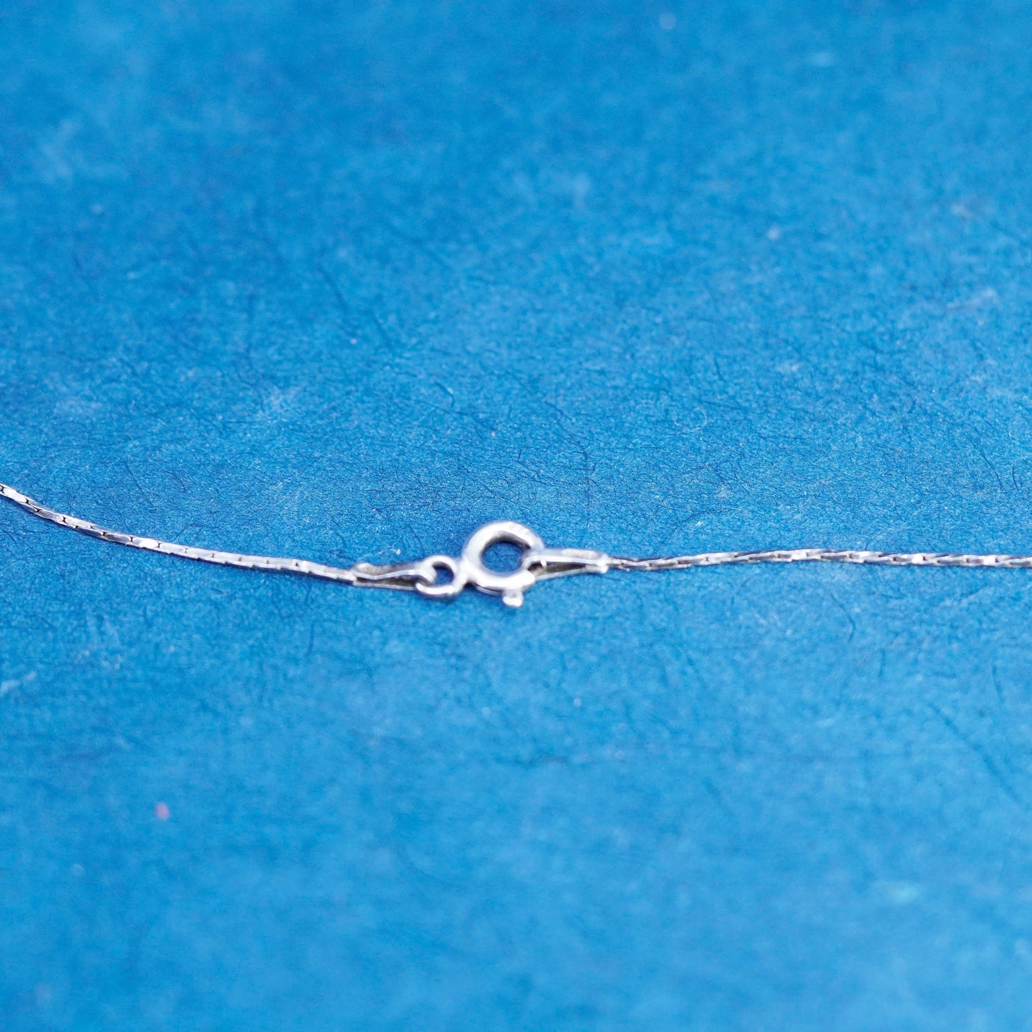 16”, 1mm, vintage Sterling silver handmade necklace, 925 snake chain