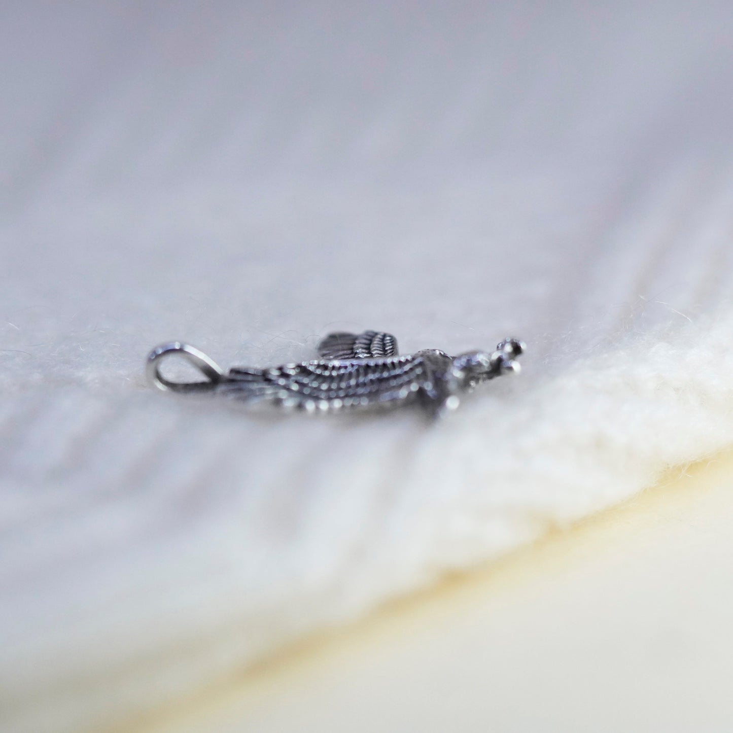 Vintage Sterling 925 silver handmade Eagle pendant charm