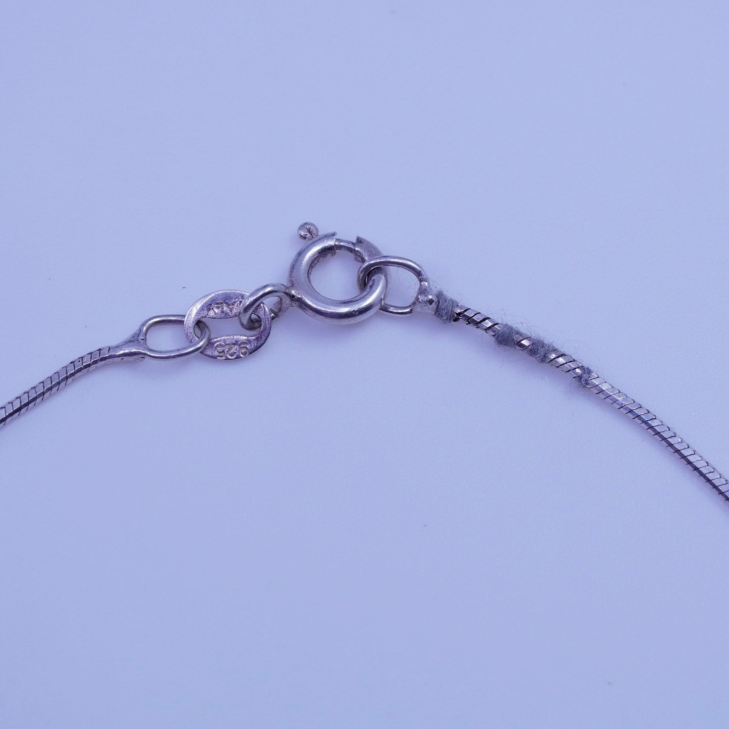 10”, 1mm, Sterling 925 silver handmade bracelet, snake anklet