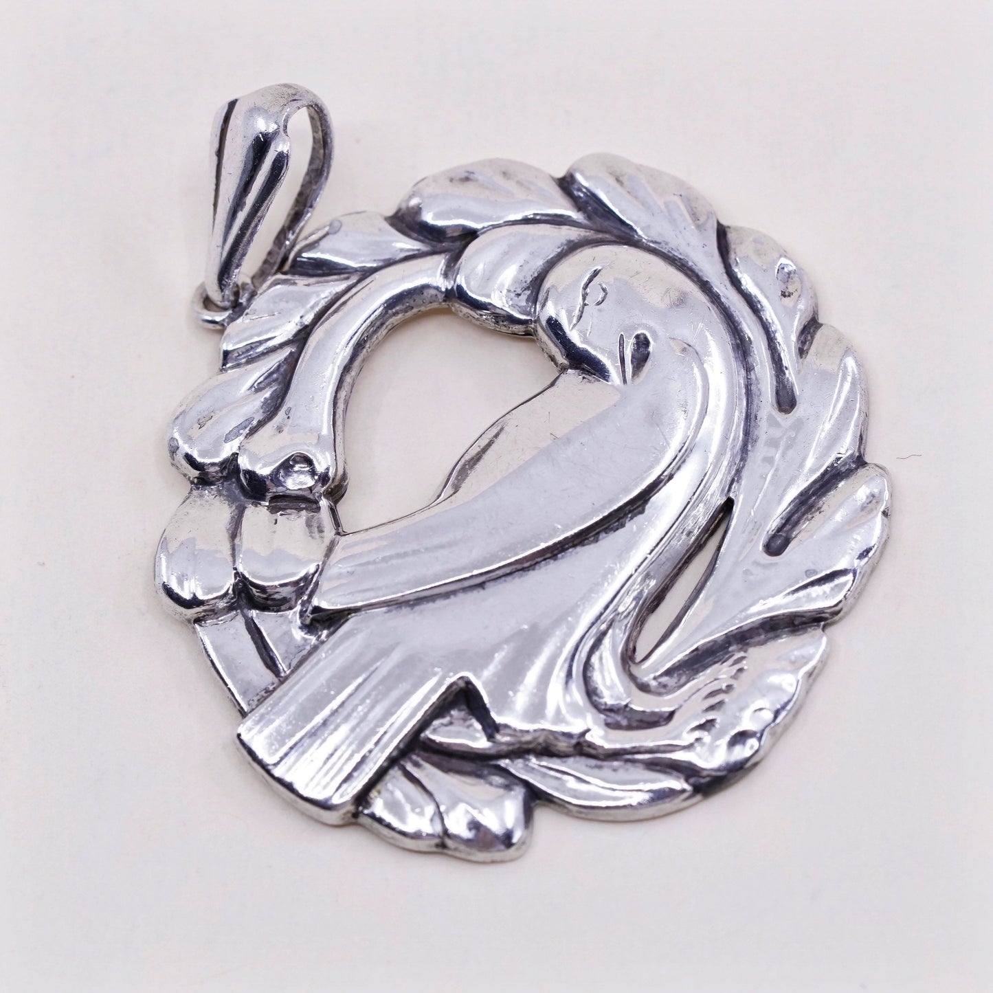 Vintage norseland Sterling 925 Silver handmade Georg Jensen Danish Dove pendant