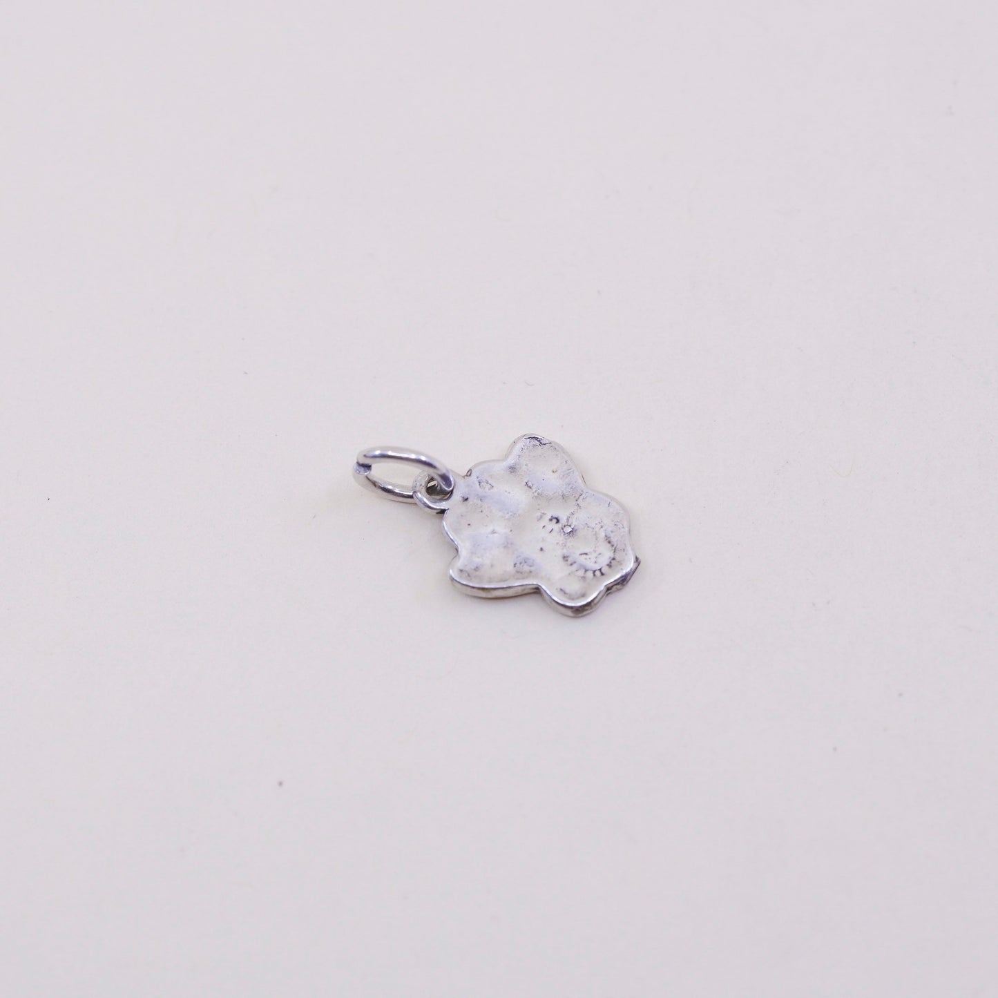 Vintage sterling silver charm, 925 handmade dog cat animal paw