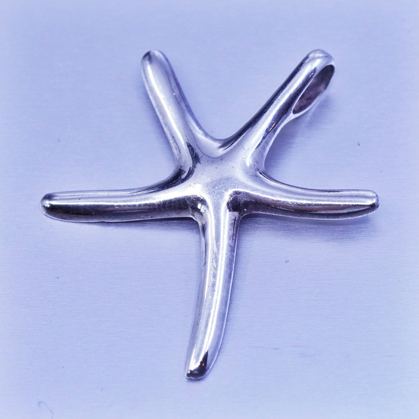 Antique Sterling silver handmade simple 925 starfish star