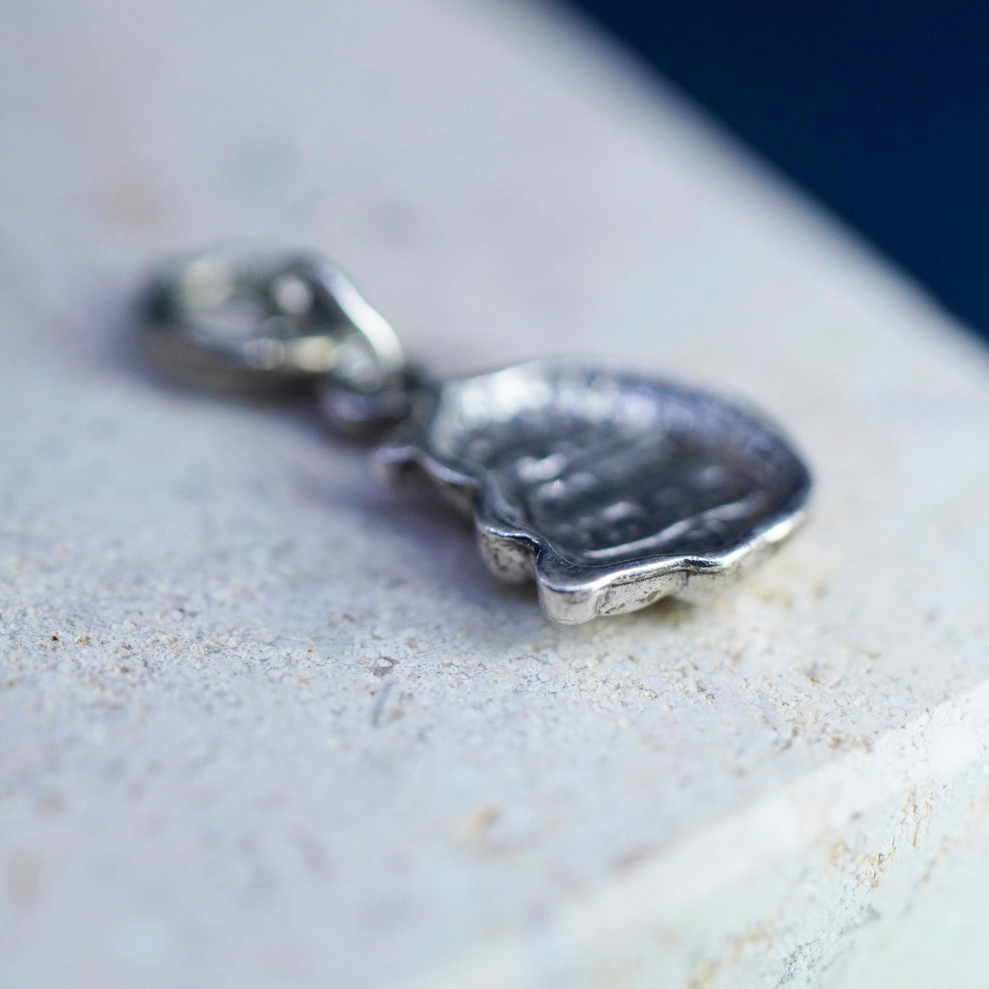 Vintage Sterling silver handmade pendant, 925 winnie the pooh charm