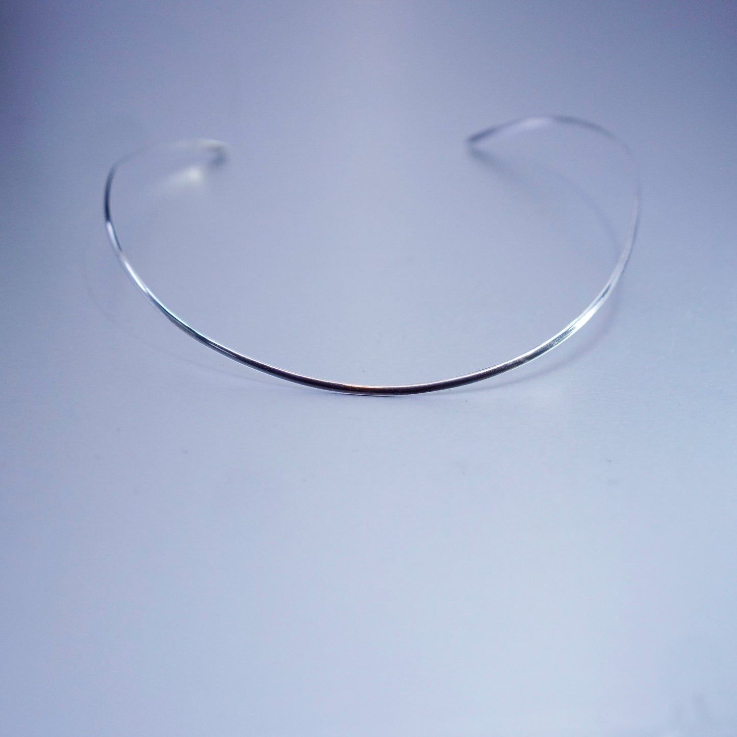 16”, vintage Sterling 925 silver handmade choker collar necklace