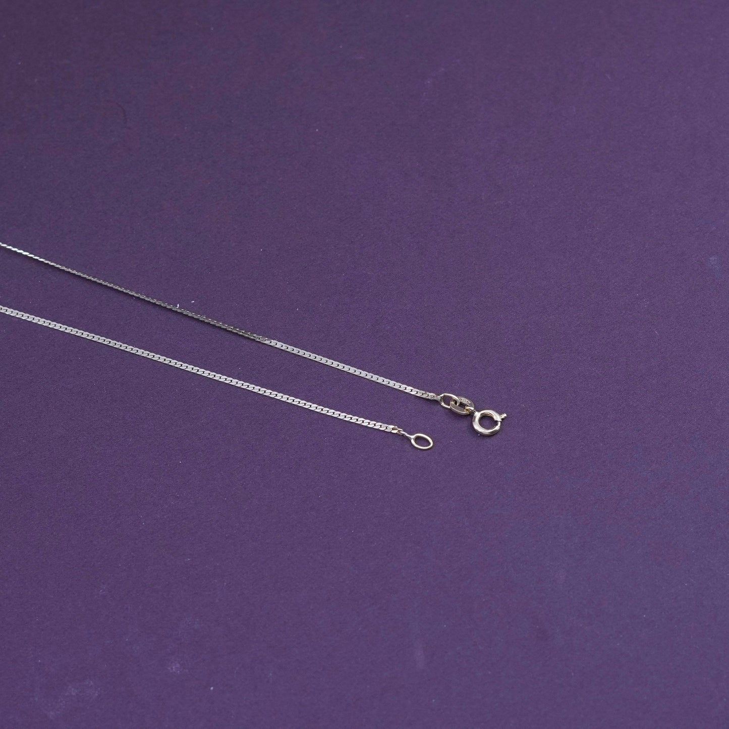 2.1g, Italy Designer BALESTRA 14K 585 Yellow Gold Snake Design Necklace Chain