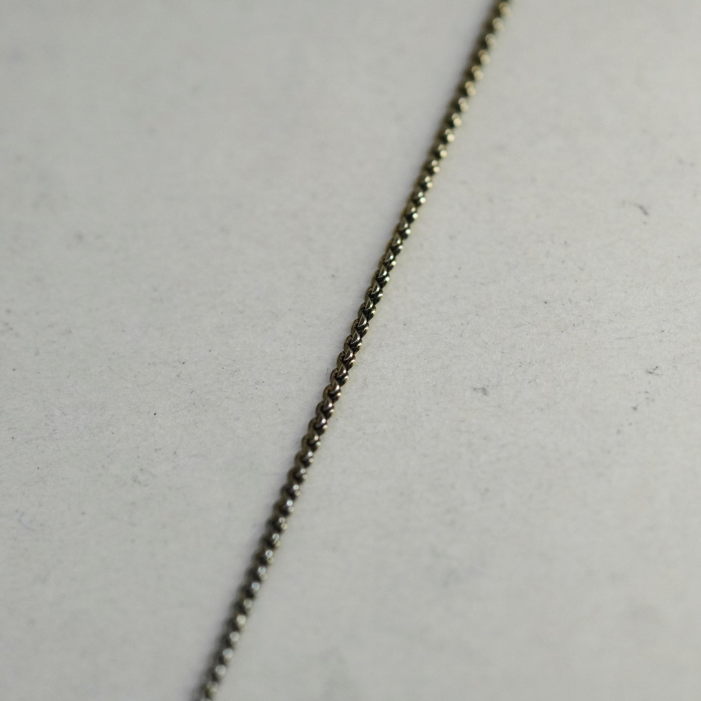 18”, VTG Italy vermeil gold filled sterling silver 925 s link chain, necklace