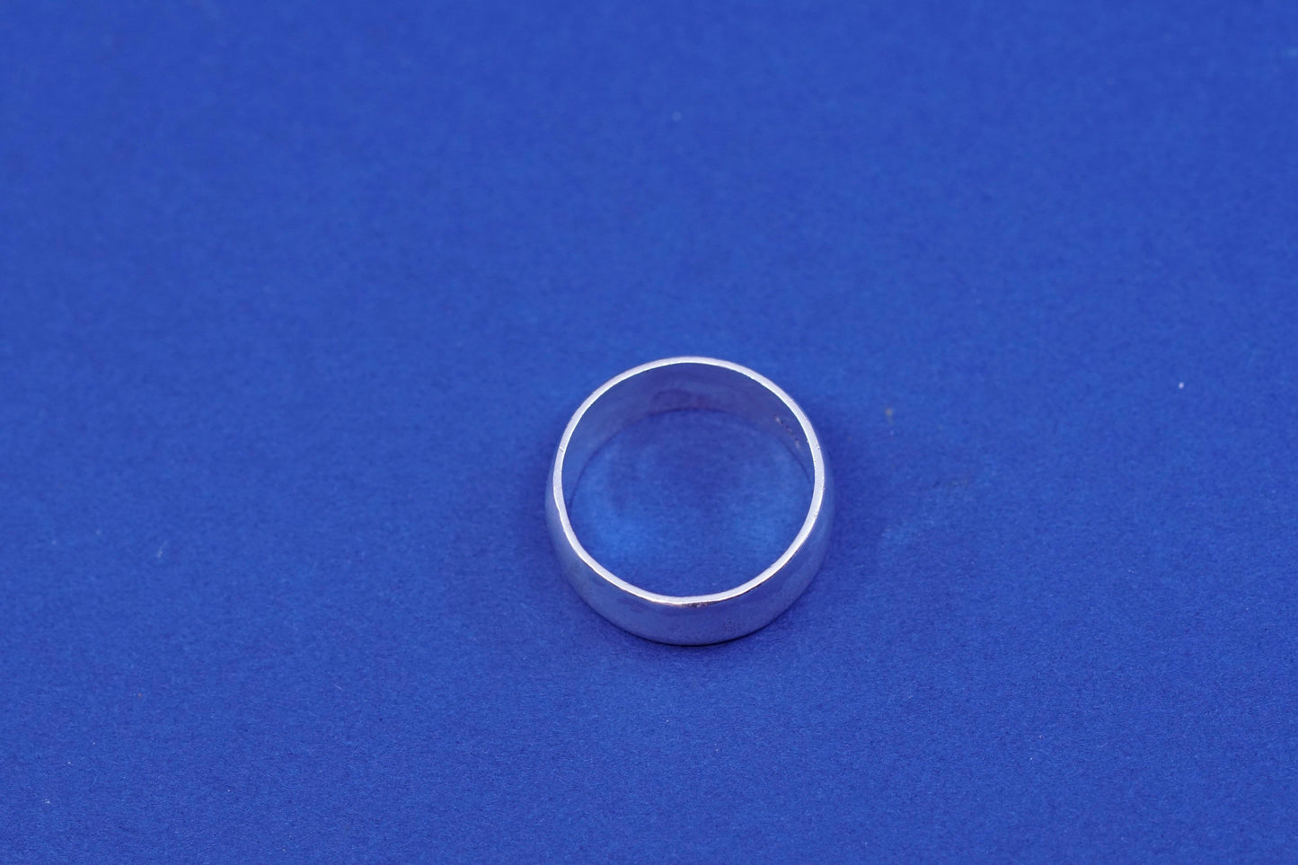 Size 8.5, vintage Sterling silver handmade ring, wide 925 band