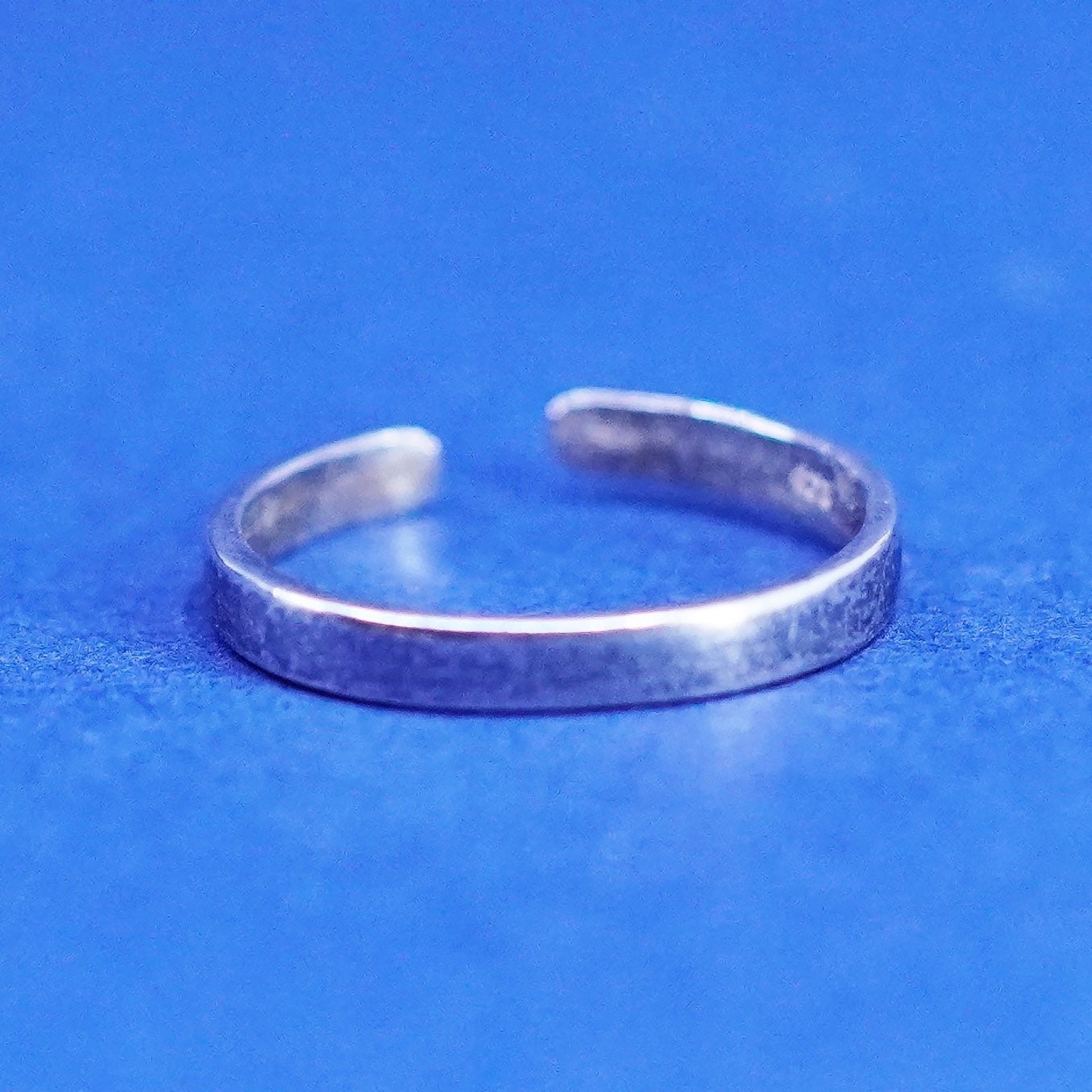 Size 2.5, vintage Sterling silver handmade ring, 925 pinky band