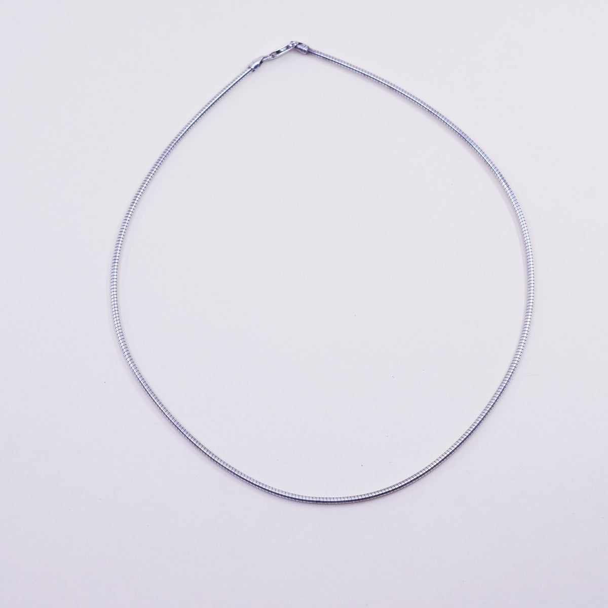 16”, 2mm, Vintage sterling silver snake chain, Italy 925 chain