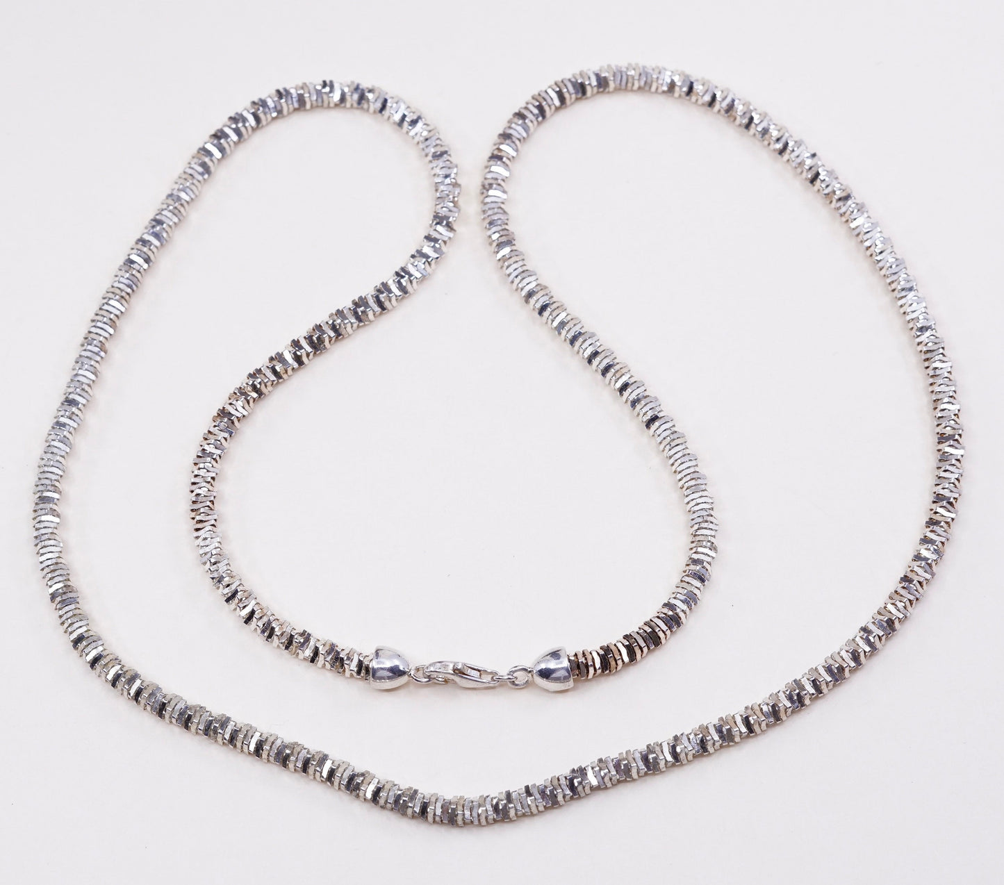 30”, 5mm, VTG Italy Milor sterling silver Italy 925 Nugget bold chain, necklace