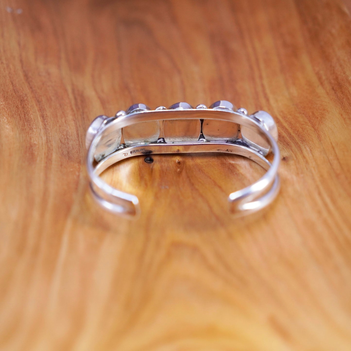 6.5”, Navajo Sterling silver bracelet, Native American, 925 cuff turquoise