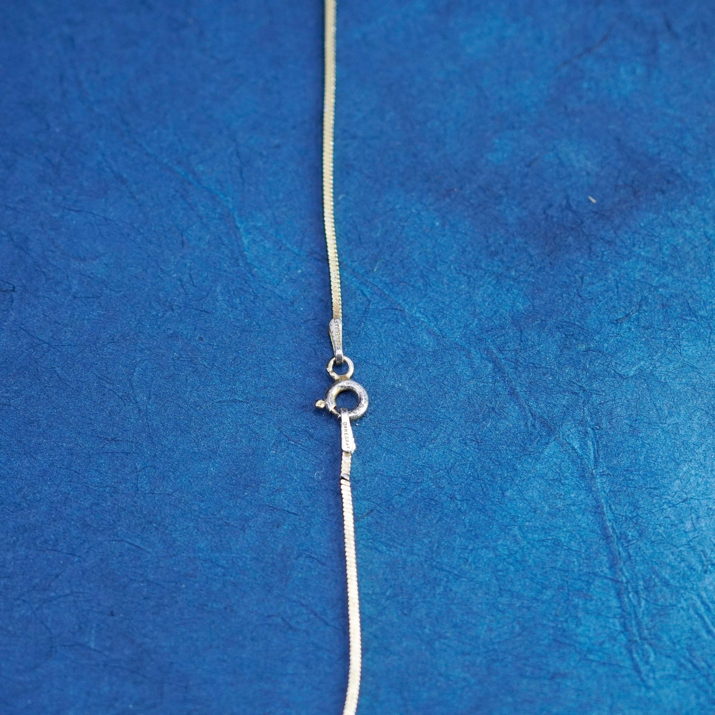 24”, vintage danecraft vermeil Sterling silver necklace, gold 925 snake chain