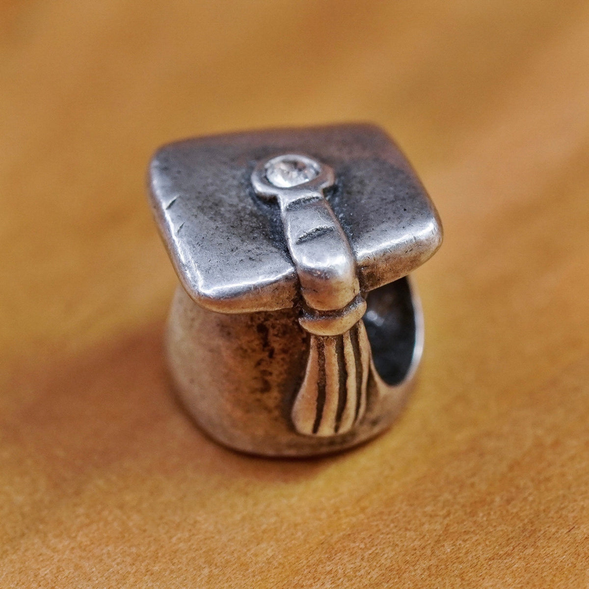 Vintage Sterling silver handmade pendant, 925 diploma, graduation charm
