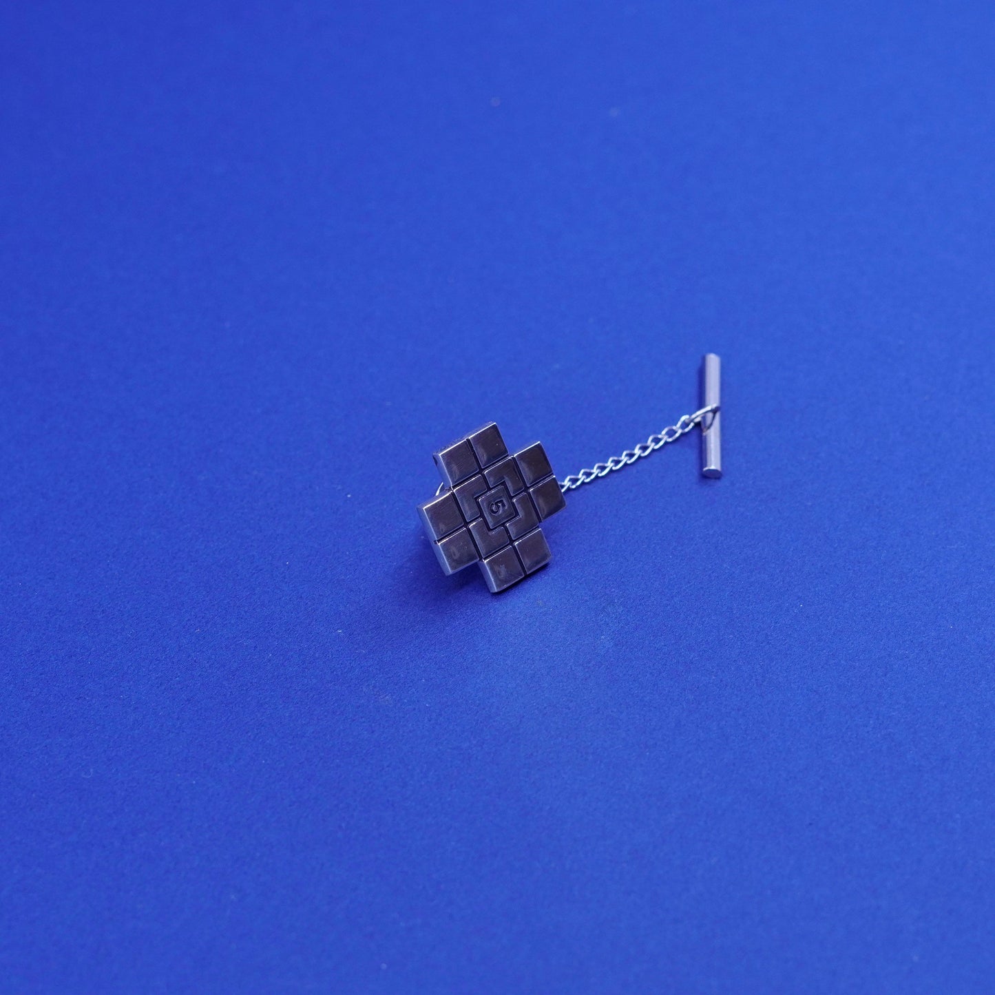 Vintage Sterling silver handmade 925 Jerusalem cross pin
