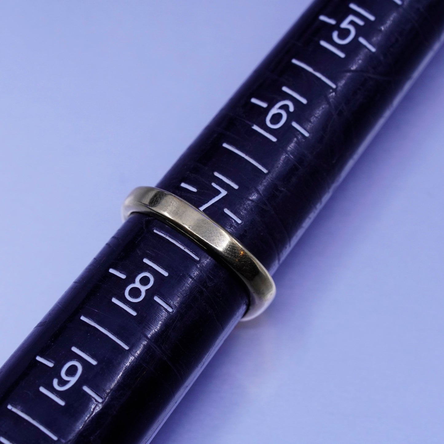 Size 7.25, vermeil gold filled ring with obsidian