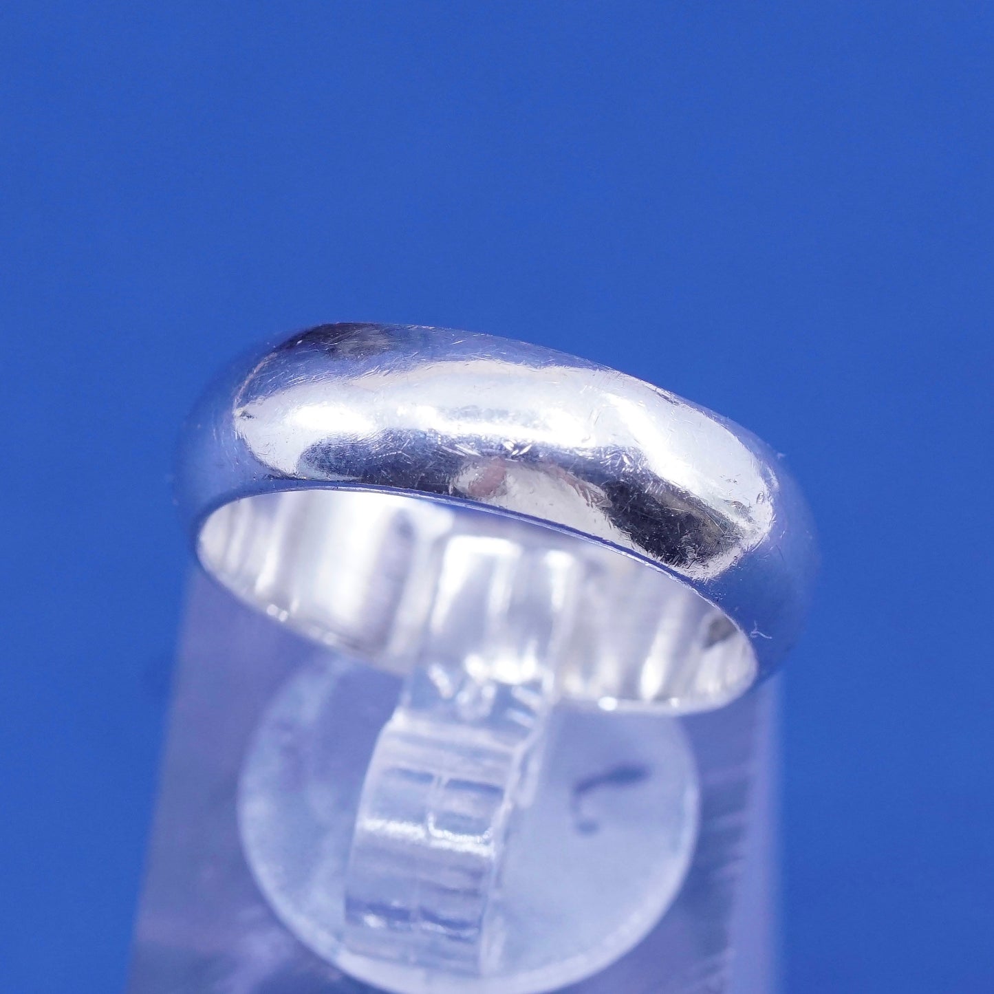 Size 8.25, vintage Sterling silver handmade ring, mexico 925 wedding band