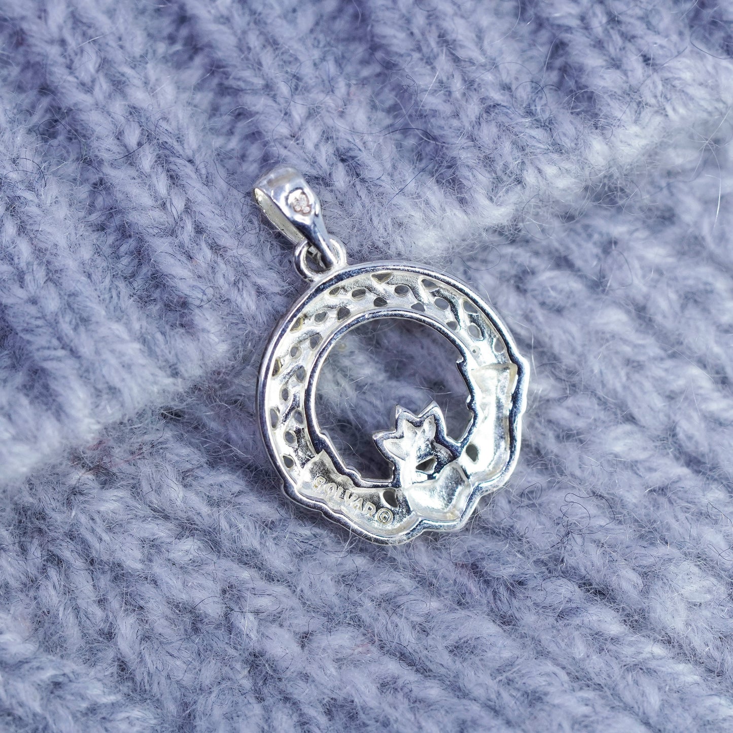 Irish Solvar Claddagh friendship Sterling 925 silver pendant, hand heart charm