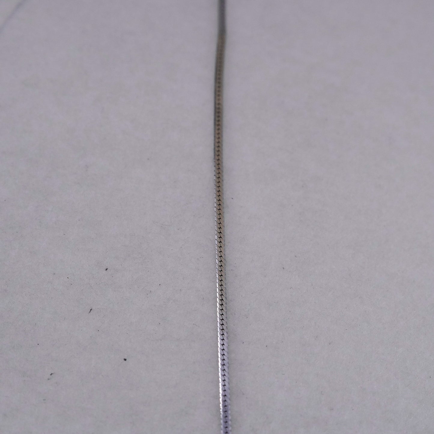 18” 2mm, vintage Italy Sterling 925 silver herringbone chain necklace
