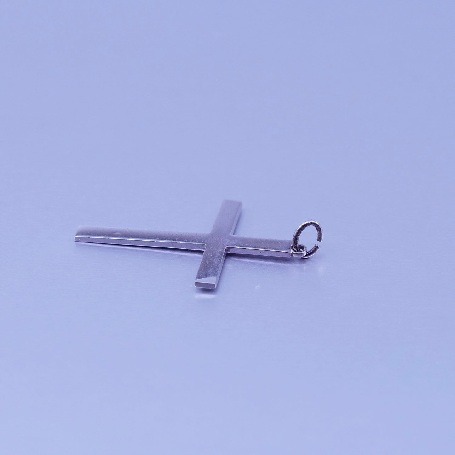 Vintage sterling 925 silver handmade cross pendant