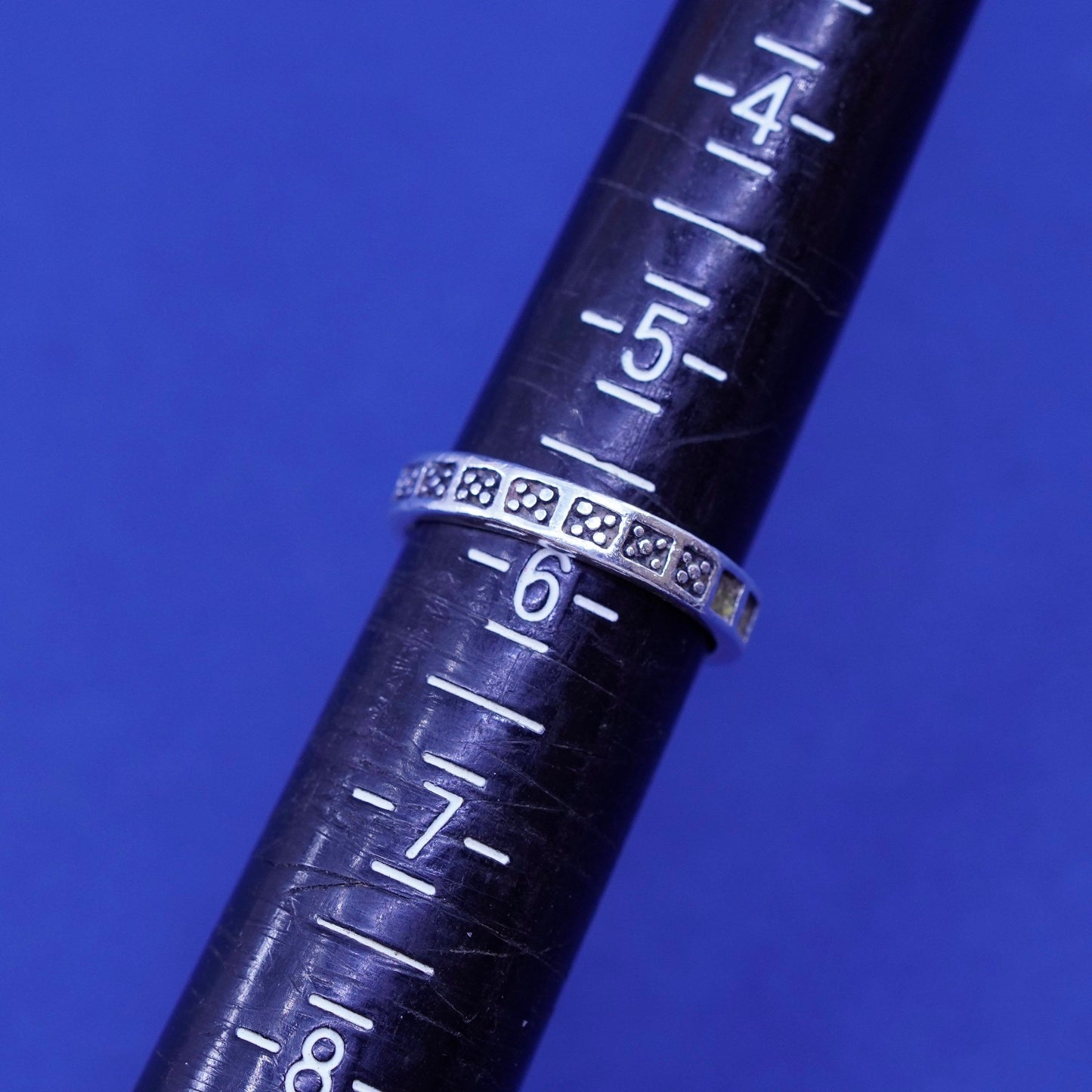 Size 5.75, vintage Sterling silver handmade ring, 925 band