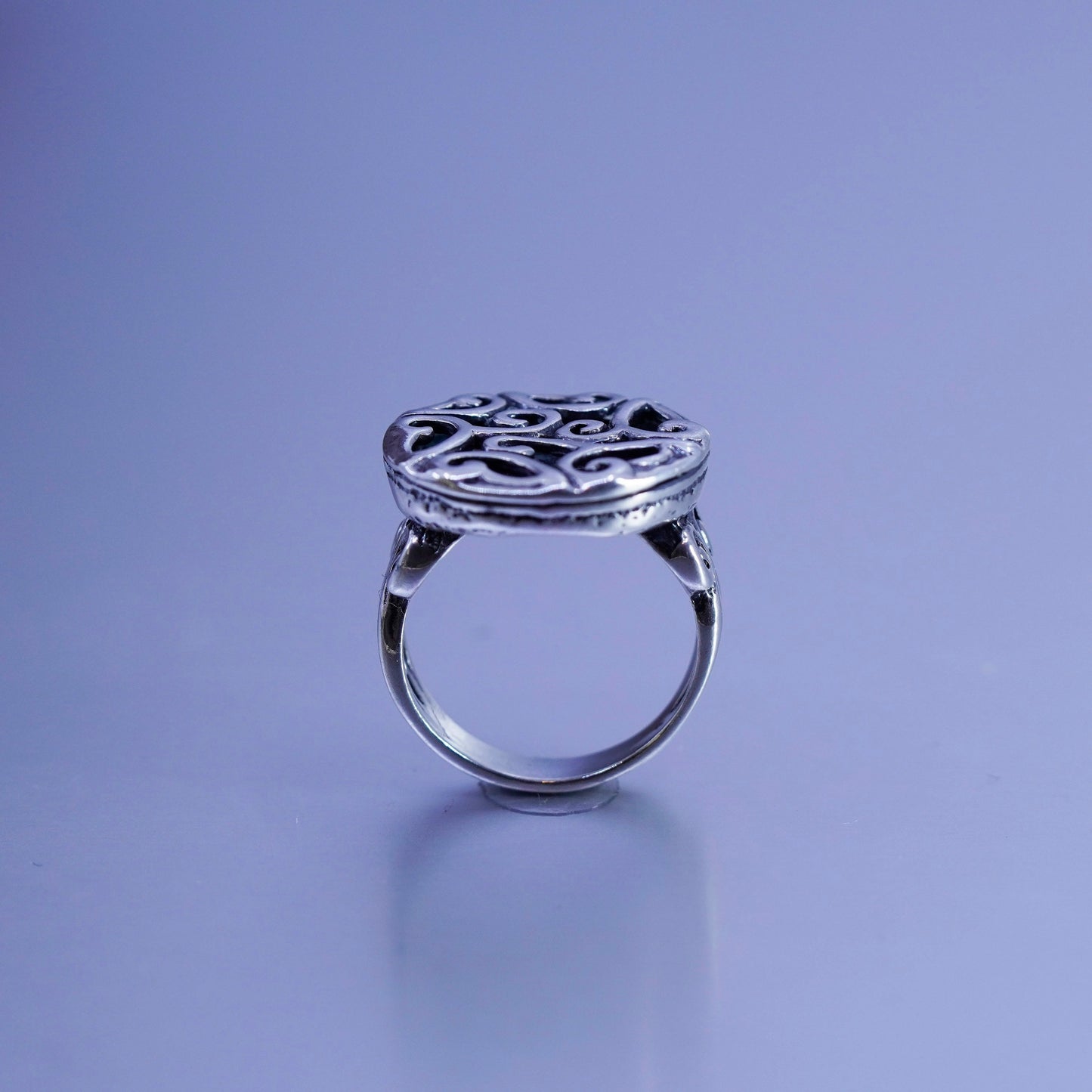 Size 7, Shablool Didae sterling silver ring, handmade filigree 925 band