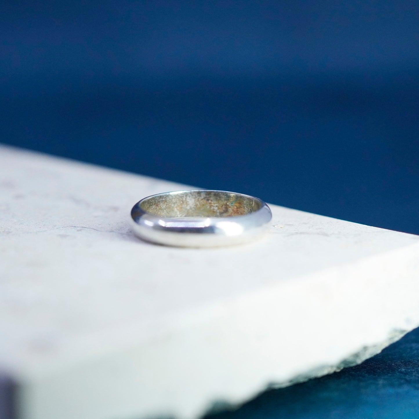 Size 10.25, vintage Sterling silver handmade ring, mexico 925 wedding band
