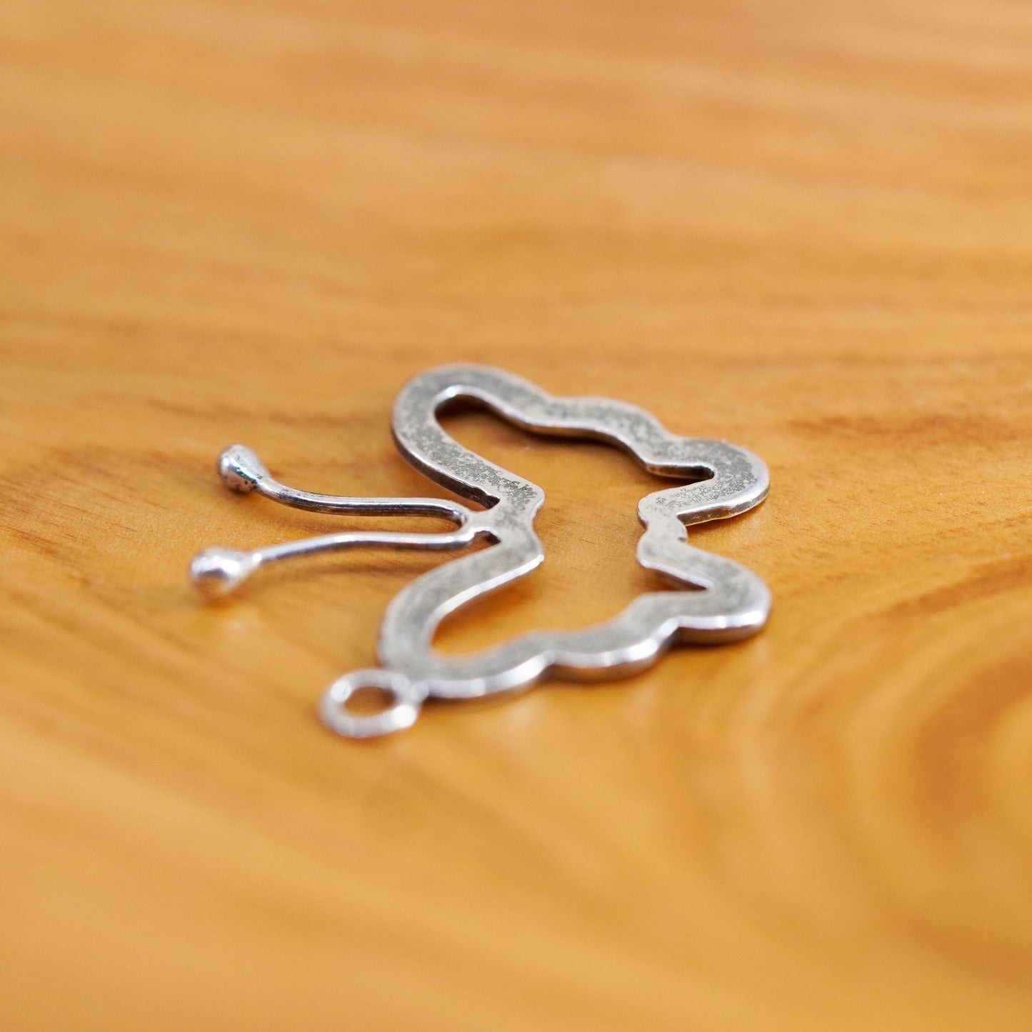 Vintage Sterling 925 silver handmade butterfly charm pendant