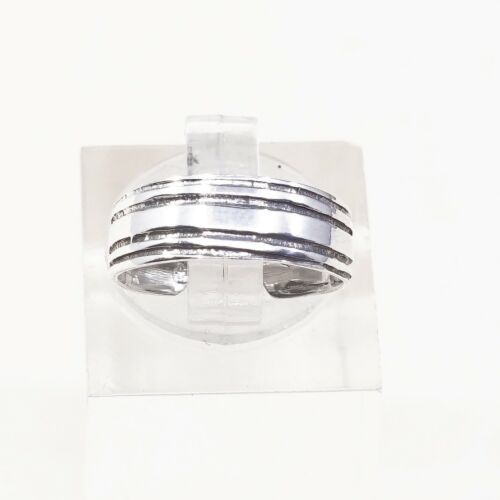 Size 2.75, Vtg Sterling Silver handmade open end Ring. 925 Band