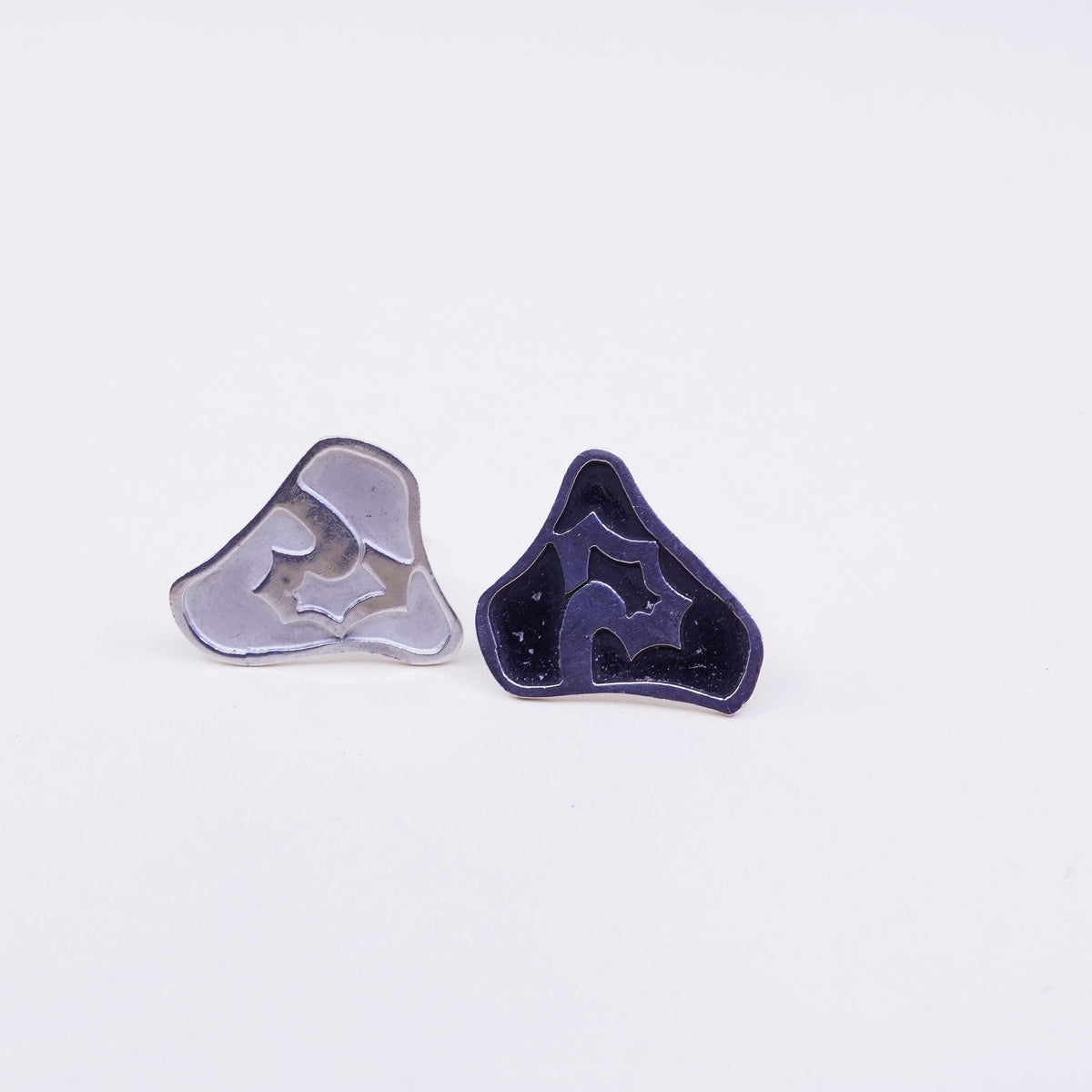 Vintage Hecho En sterling silver cuff link, 925 cufflink