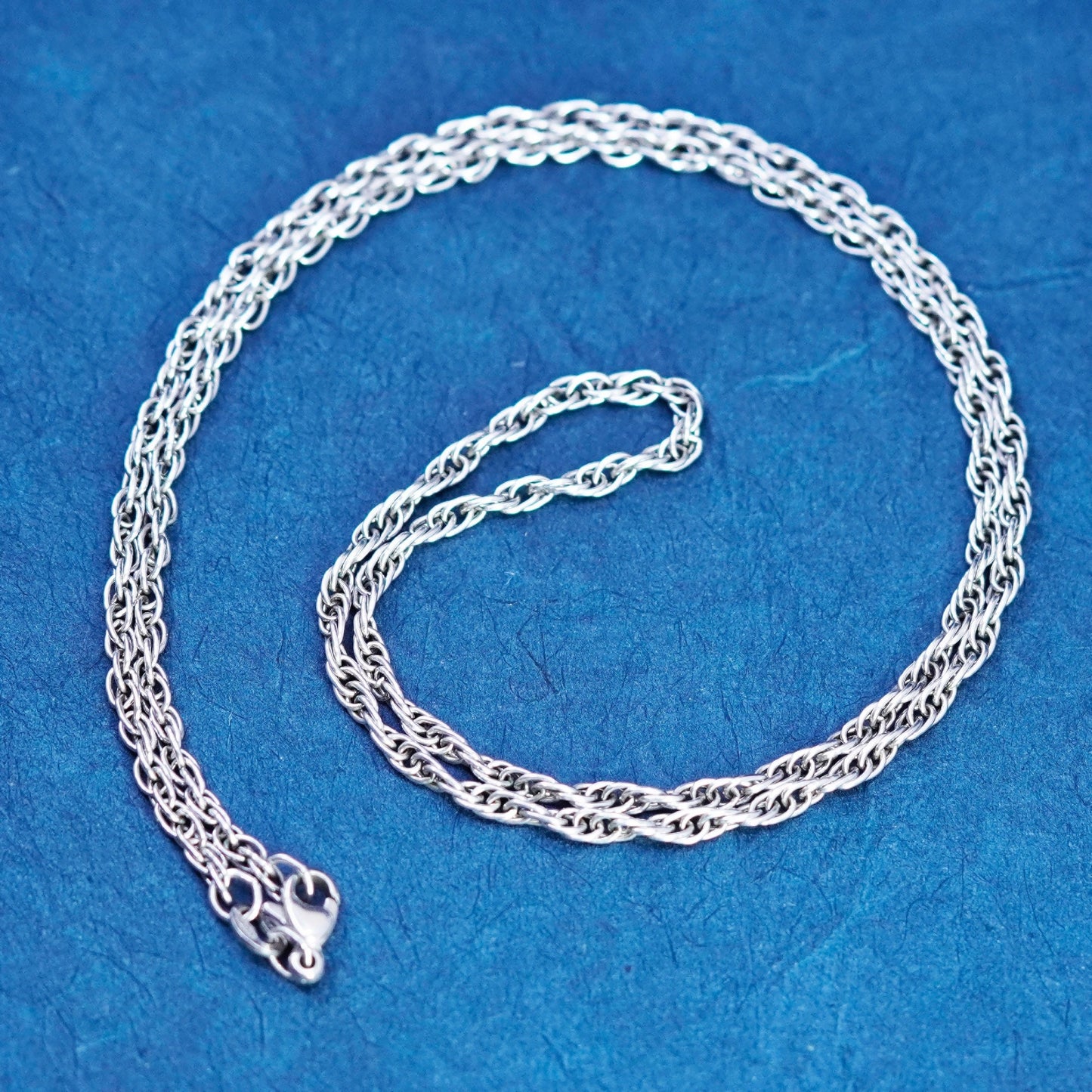 20”, James Avery Sterling silver handmade necklace, 925 Singapore rope chain