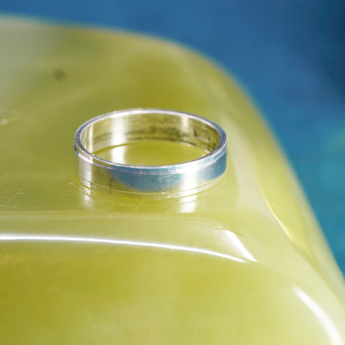 Size 11, vintage Sterling silver handmade ring, 925 wedding band