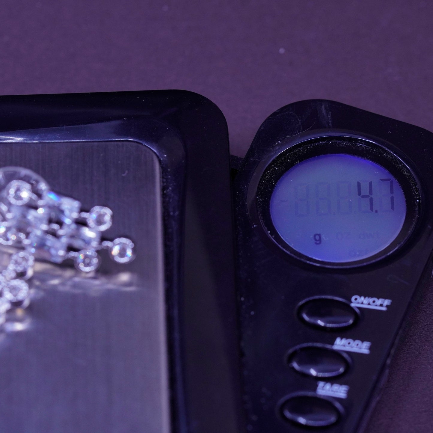 Vintage Sterling 925 silver clear Cz studs, Swarovski earrings