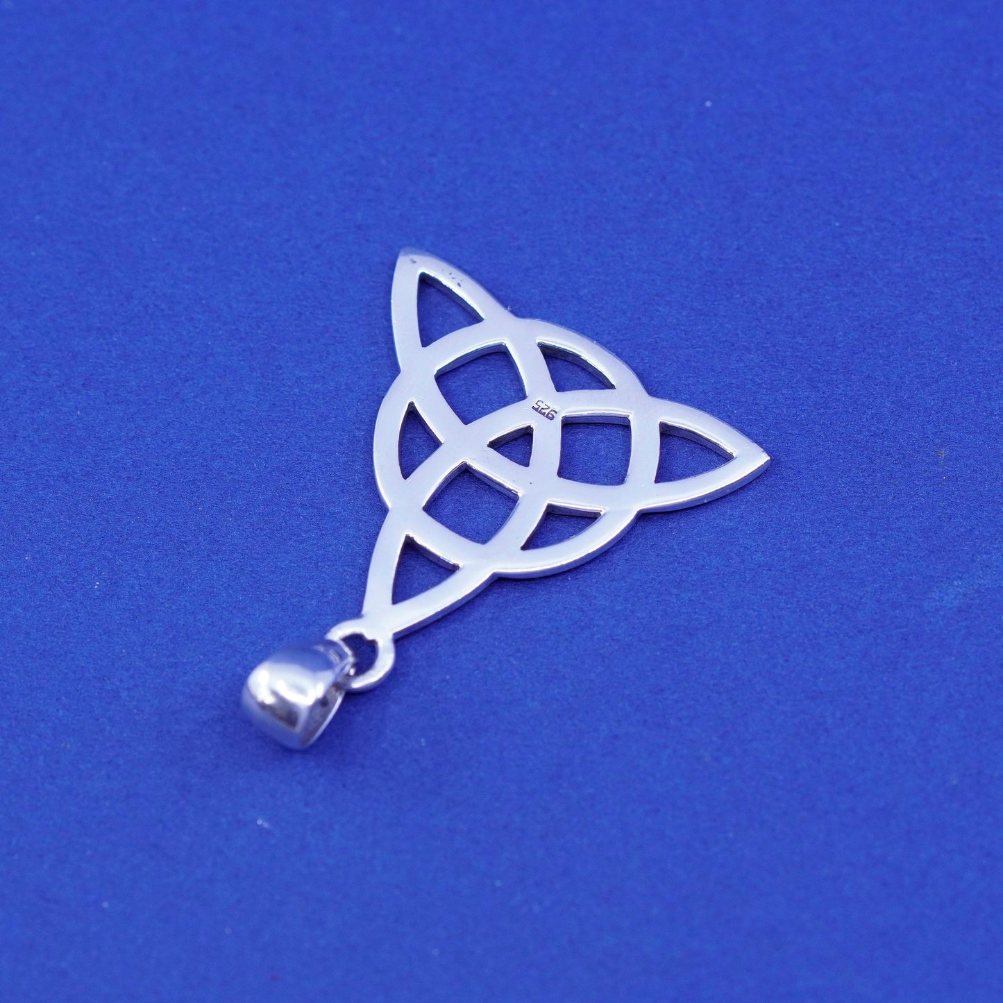 Irish Sterling silver handmade pendant, 925 Celtic knot charm