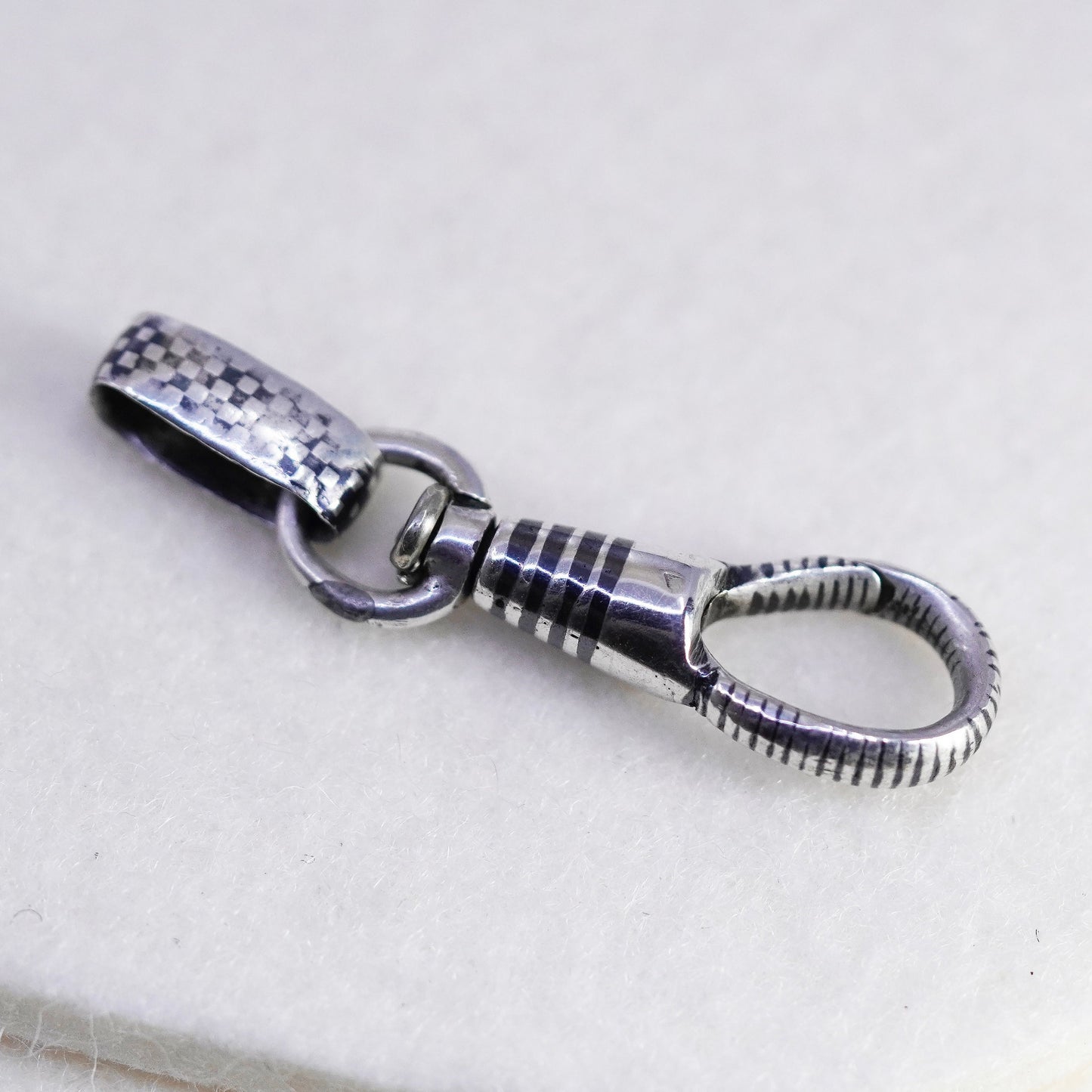Vintage Sterling 925 silver handmade keychain