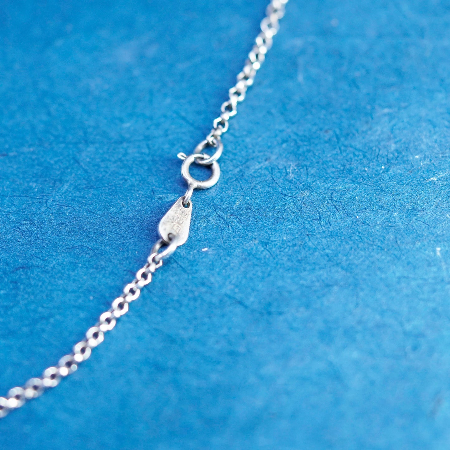 19.5”, 1.6mm, vintage Sterling silver handmade necklace, 925 circle chain