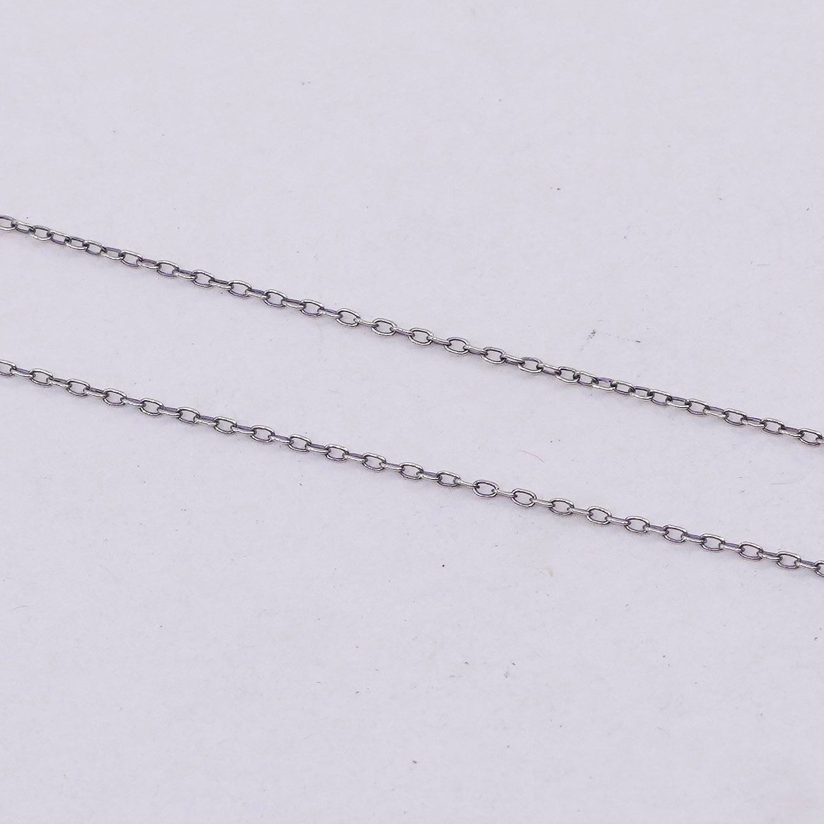 18”, 1mm, vintage vermeil gold over Sterling silver necklace, 925 circle chain