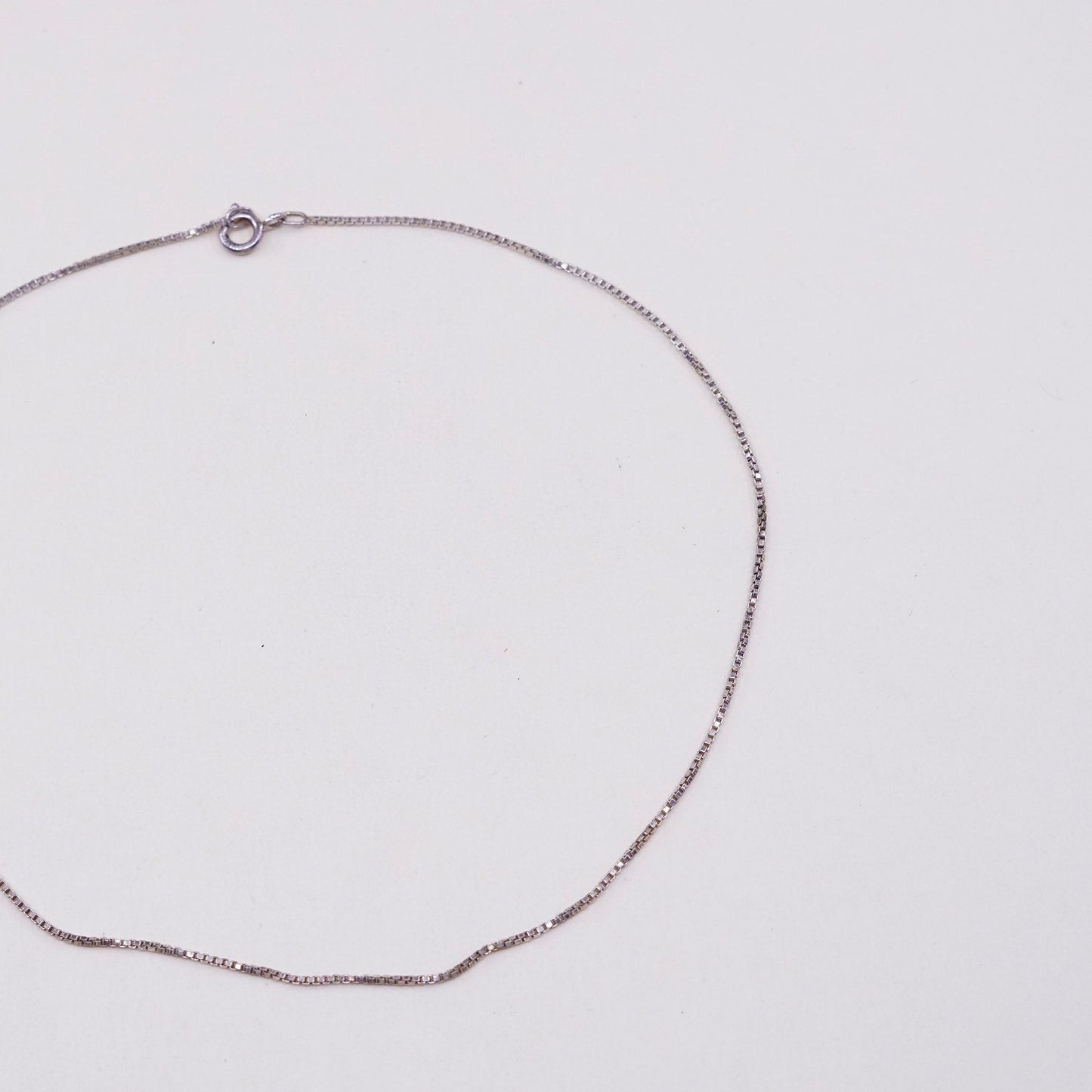 14”, 1mm, Vermeil Gold over sterling silver chain, 925 Italy chain
