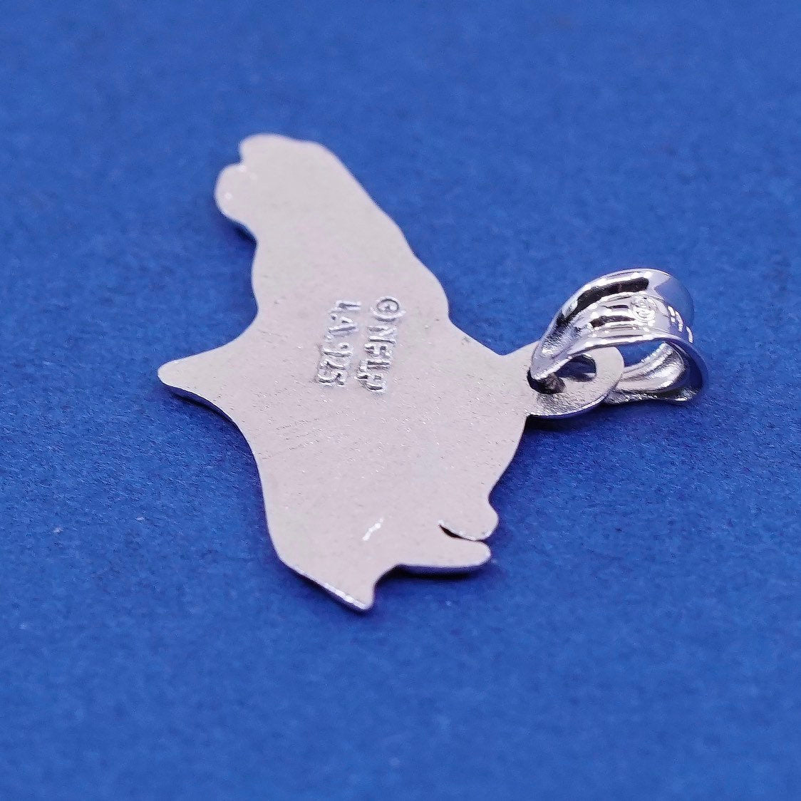 vtg Sterling silver handmade horse pendant, 925 horse charm