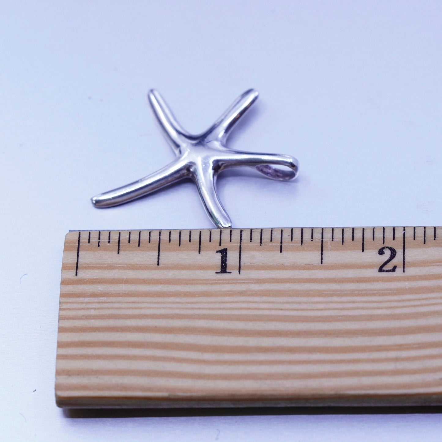 Antique Sterling silver handmade simple 925 starfish star