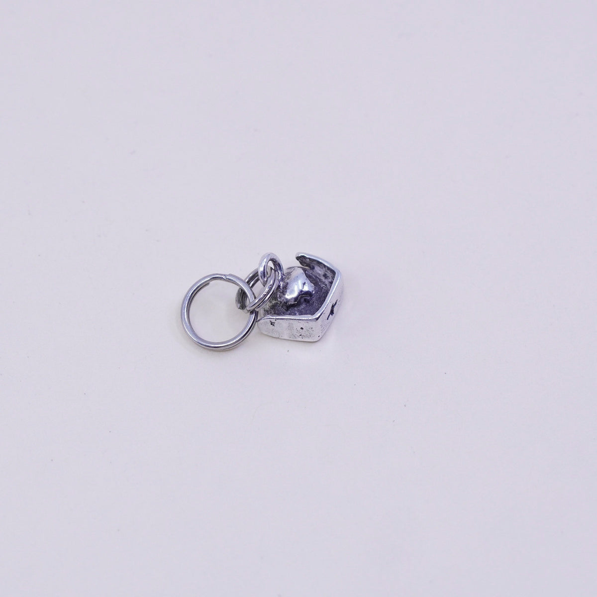 Vintage sterling silver handmade charm, 925 nurse hat pendant
