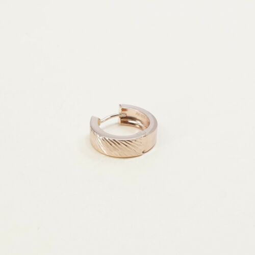 0.75”, Vintage Rose gold over Sterling Silver hoops. Turkey 925 Earrings