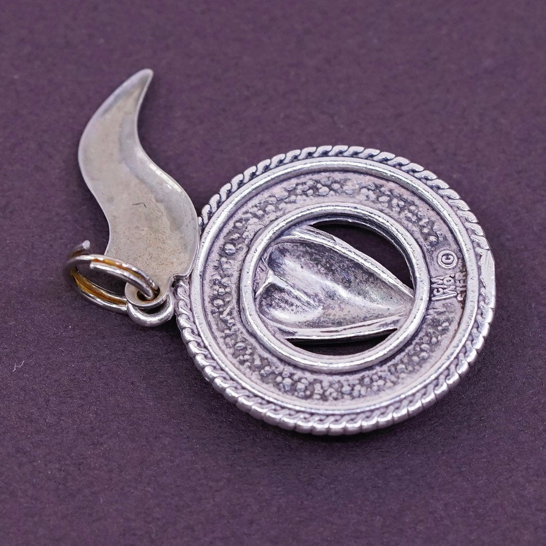 Sterling silver handmade heart pendant, 925 charm “it starts with heart"