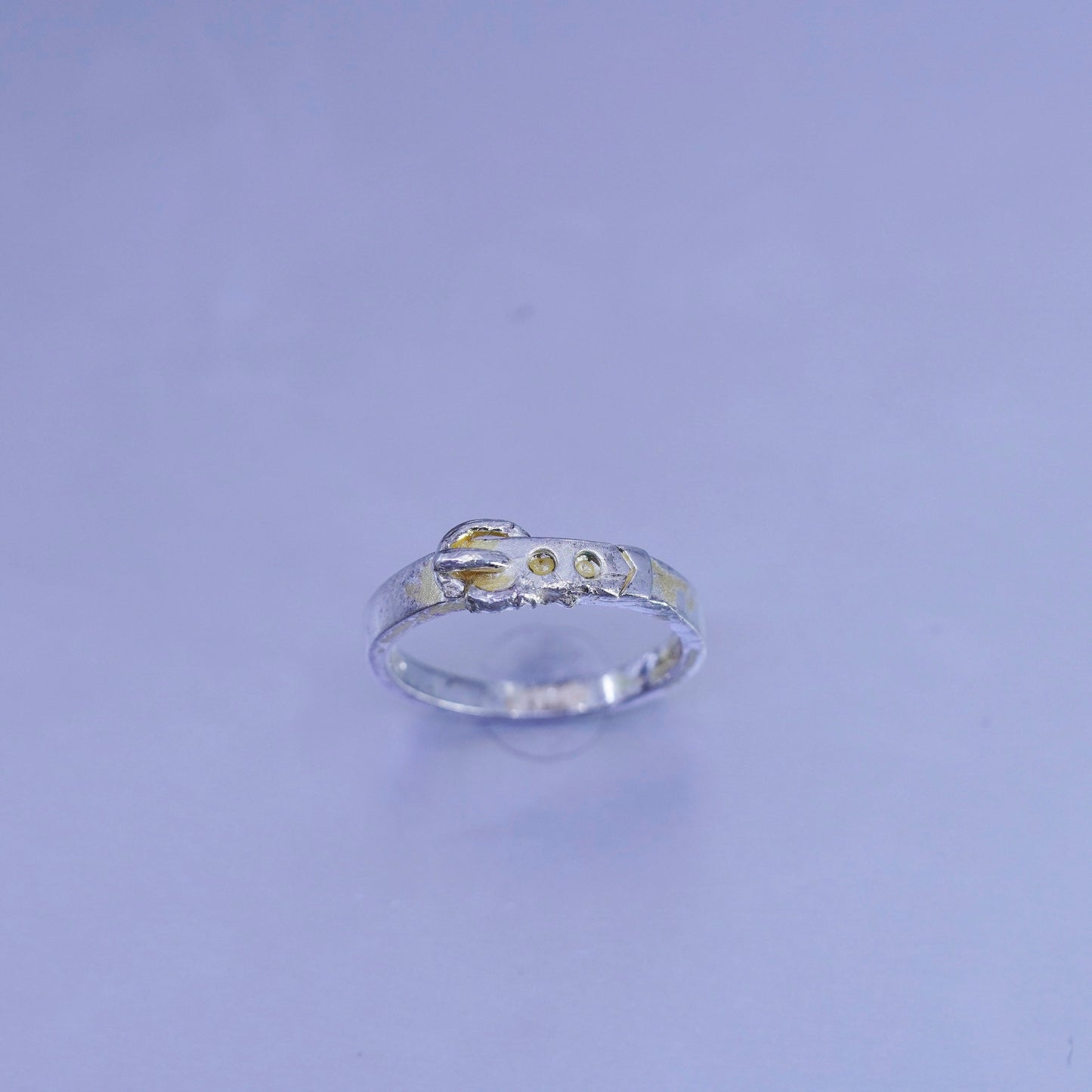 Size 7, vintage Sterling 925 silver handmade ring, belt band