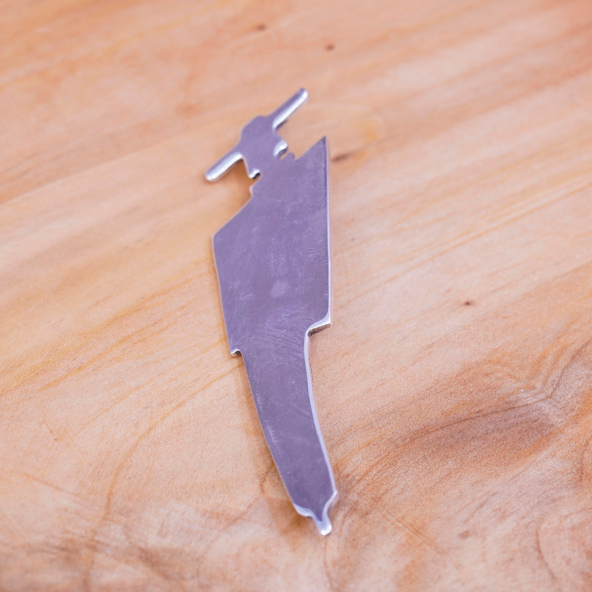 Vintage mexico handmade sterling 925 silver girl figures brooch