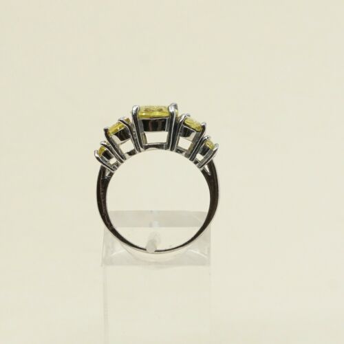 Sz 6.75, Sterling Silver handmade Ring, 925 Silver W/ citrine
