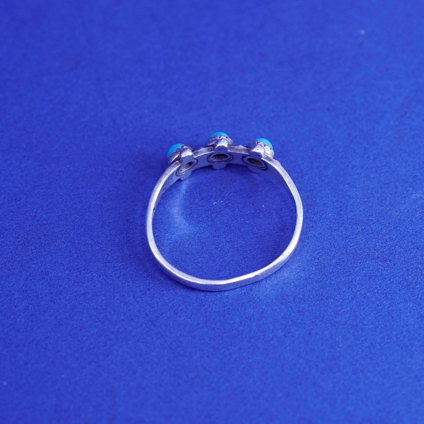 Size 6.25, vintage bell trading post Sterling 925 silver ring, Native American