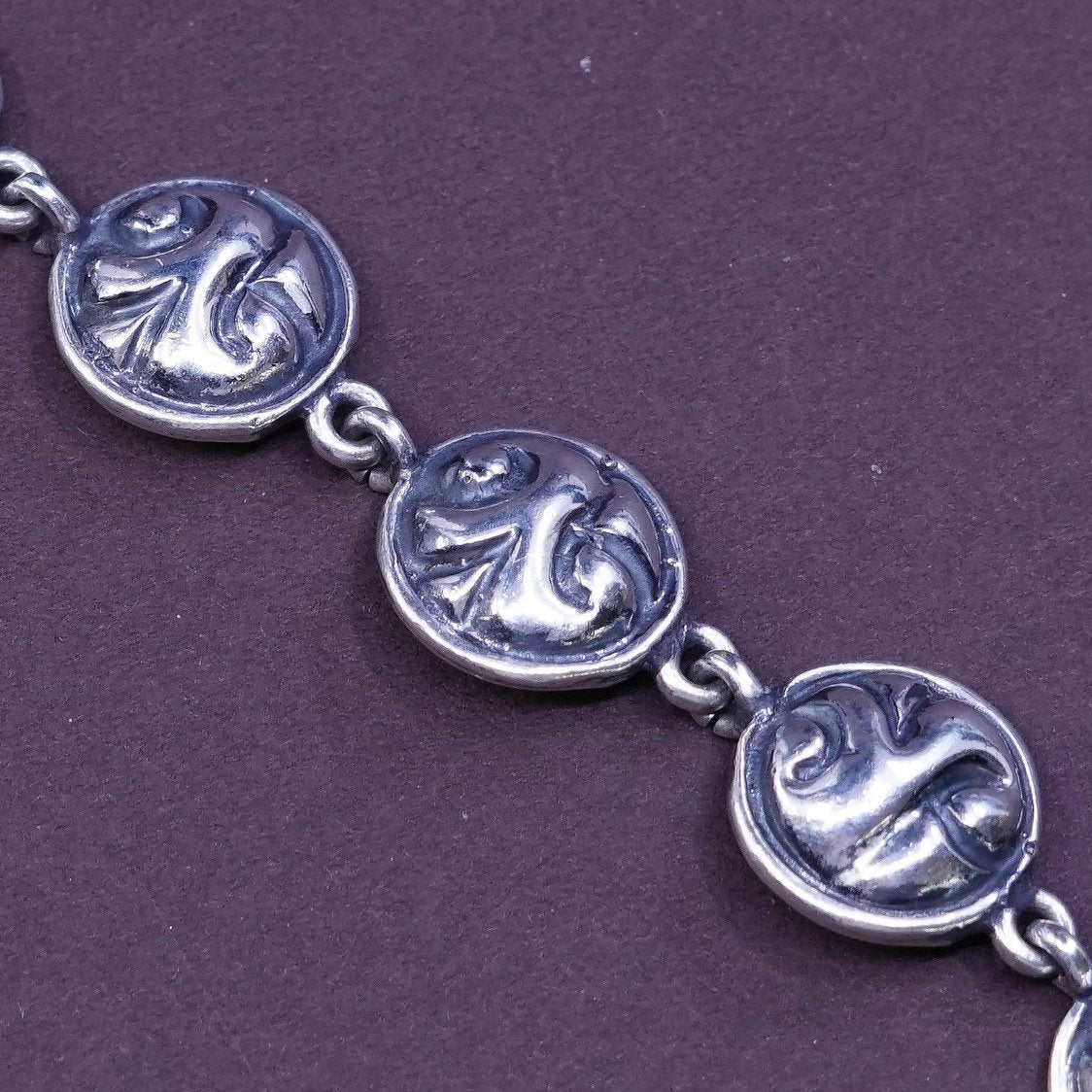 6.5”, Zina Sterling 925 Silver Bold Bracelet Beverly Hills Modernist Designer