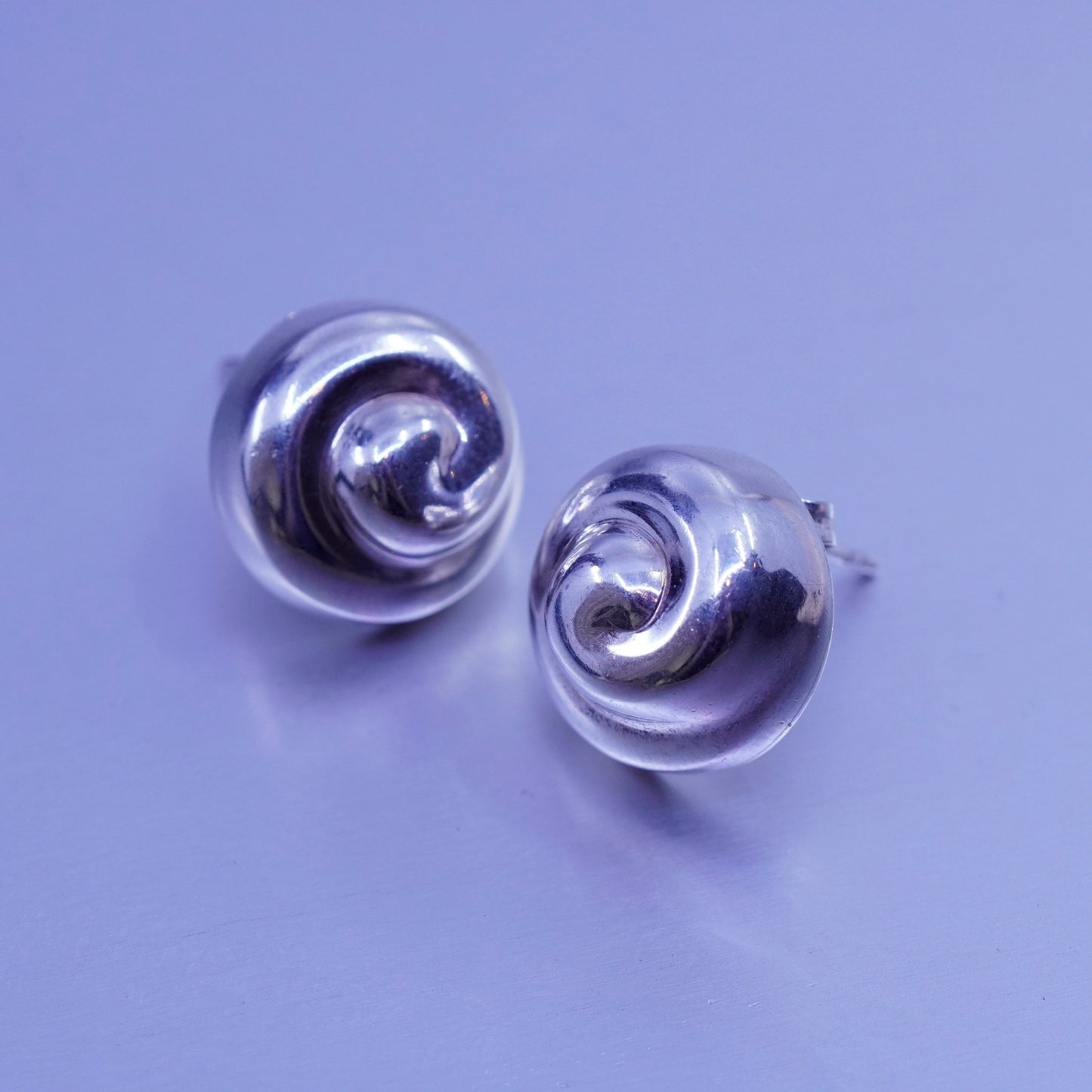 0.5”, vtg Robert Lee Morris Rlm Studio Sterling 925 silver handmade earrings
