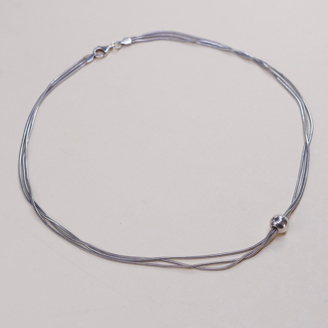 16", Silpada Thoreau Necklace, italy Sterling 925 Silver Multi Chain Necklace